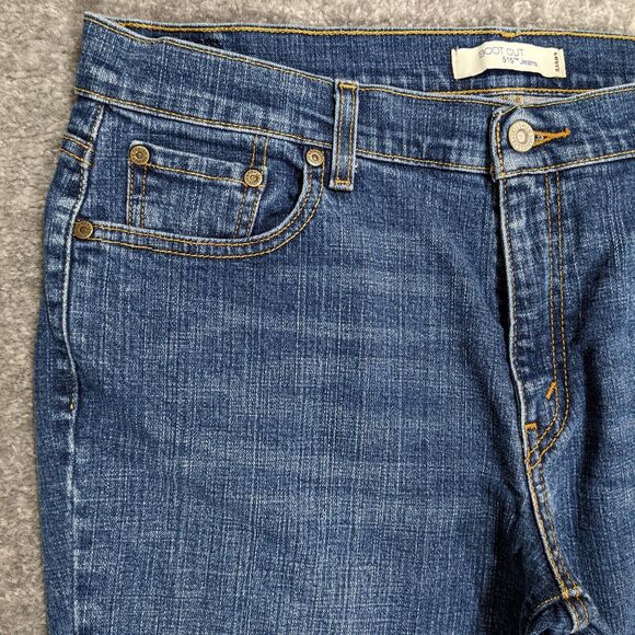 Levi's 515 Boot Cut Jeans Women Size 14M Inseam 30" Mid-Rise Blue - Picture 4 of 11
